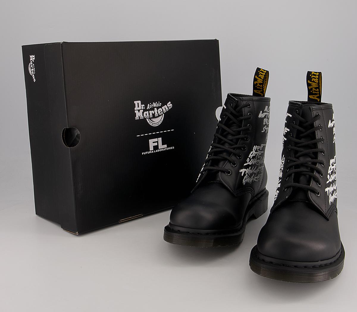 Dr. Martens 1460 Emb Futura Boots Dr. Martens 1460 Emb Futura Boots Black Nappa Leather