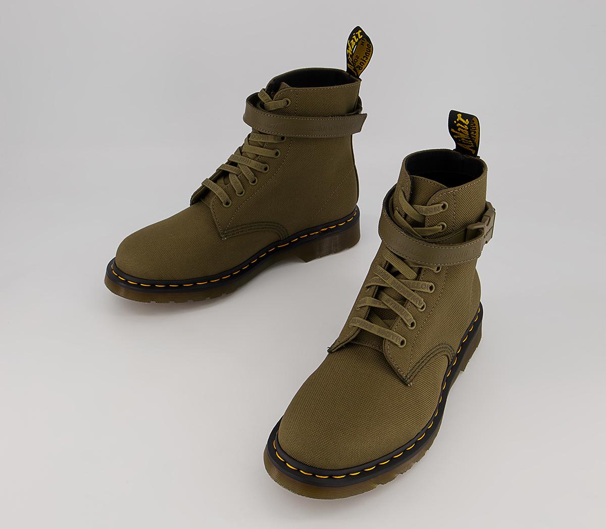 Dr. Martens 1460 Futura Boots Dr. Martens 1460 Futura Boots Olive Etr 5050 Woven Fabric