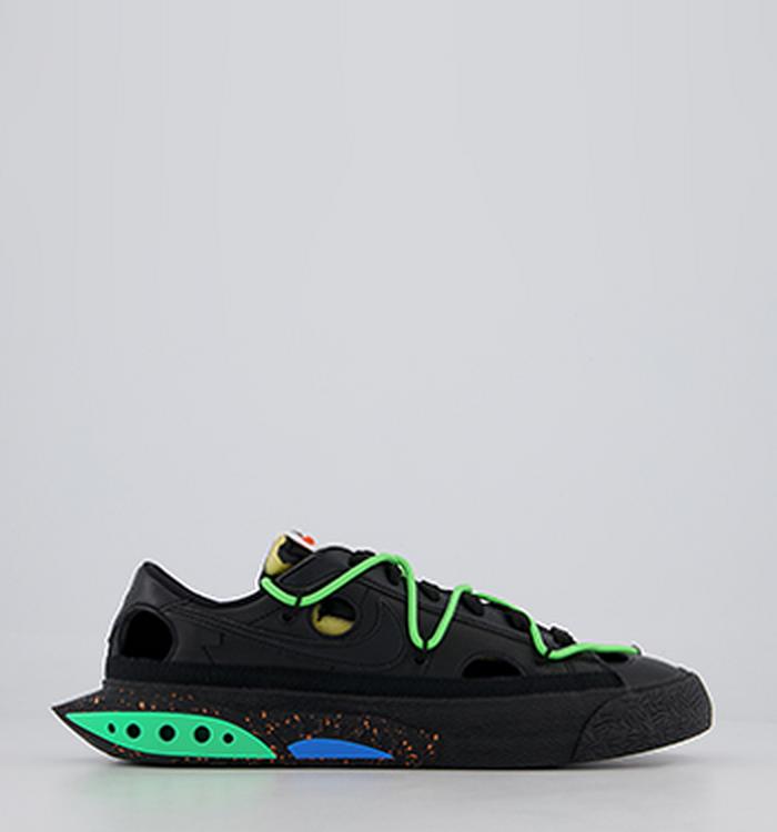 Nike Blazer Low x Off-White Black Black Electro Green