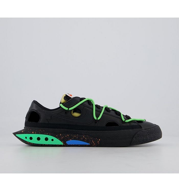 Nike Blazer Low X Off-white Black Black Electro Green