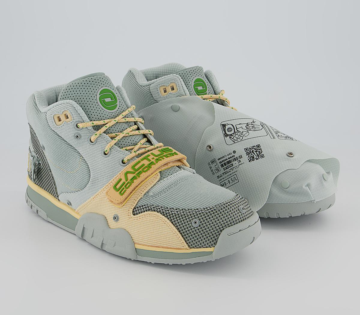 NikeAir Trainer 1 Cactus Jack TrainersGrey Haze Olive Aura Canvas Dusty Sage