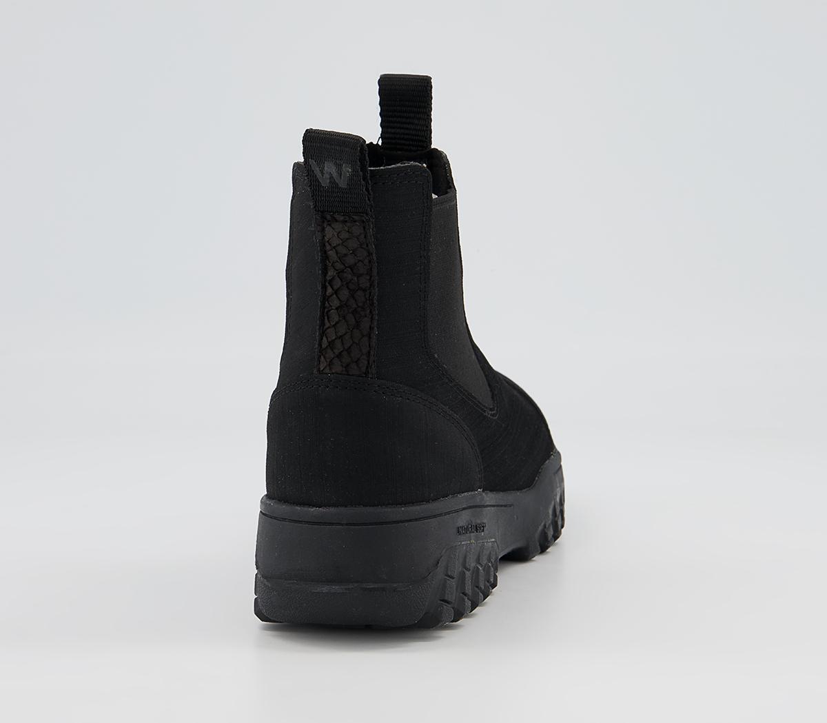 Woden Magda Rubber Track Chelsea Boots Woden Magda Rubber Track Chelsea Boots Black