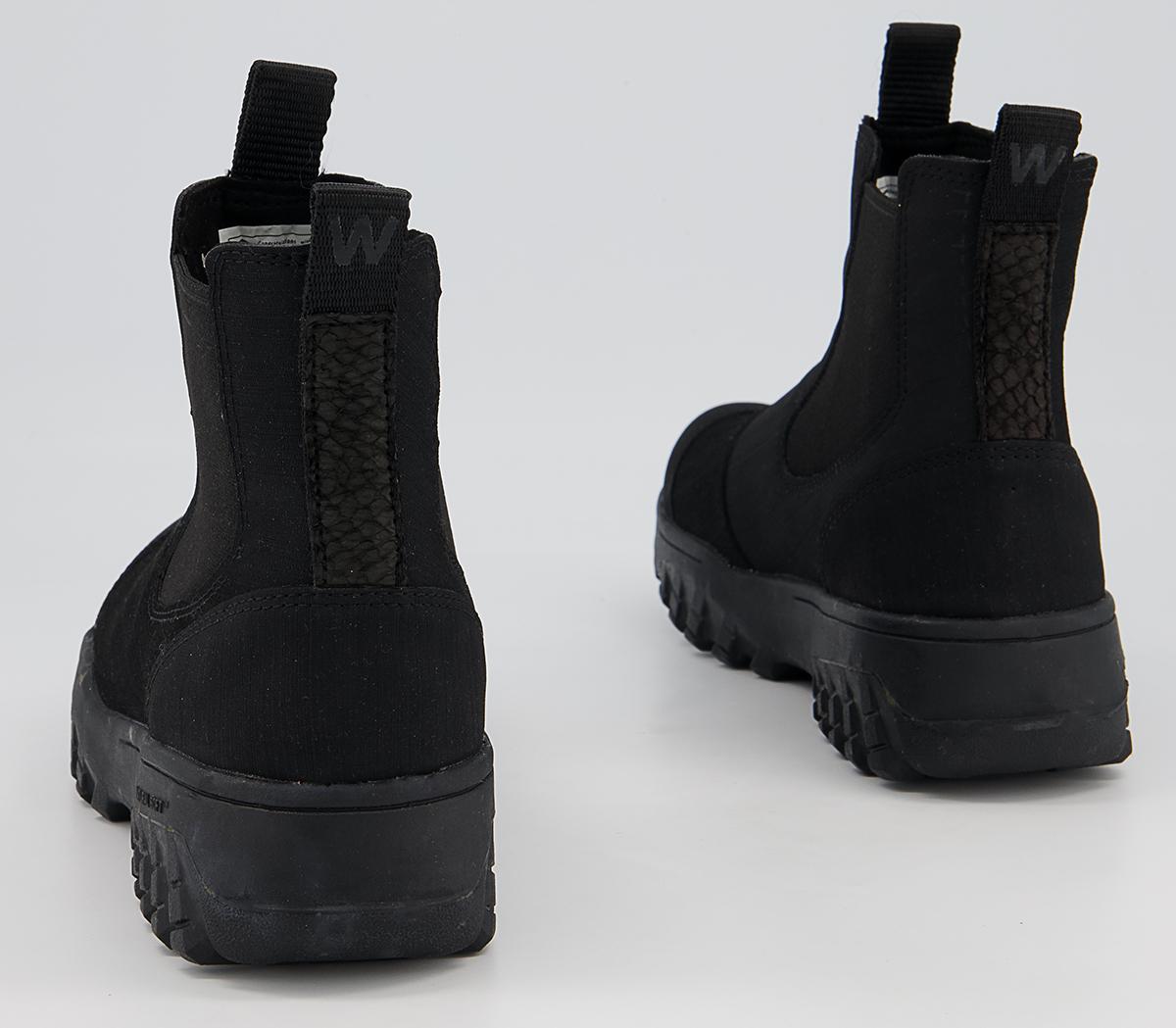 Woden Magda Rubber Track Chelsea Boots Woden Magda Rubber Track Chelsea Boots Black