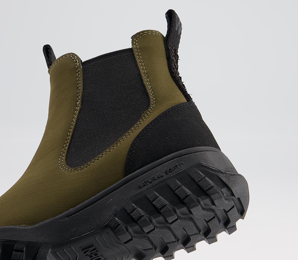 Woden Magda Rubber Track Chelsea Boots Woden Magda Rubber Track Chelsea Boots Khaki