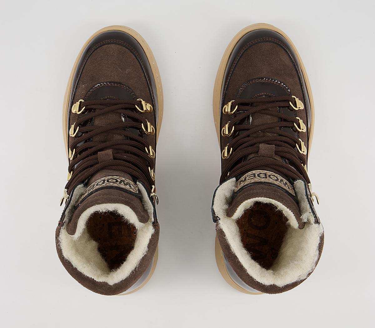 Woden Iris Hiker Boots Woden Iris Hiker Boots Brown