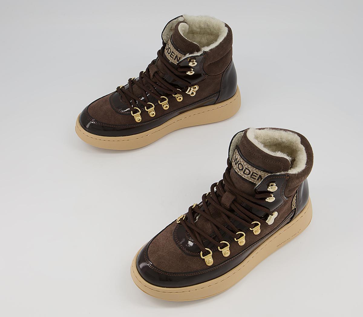 Woden Iris Hiker Boots Woden Iris Hiker Boots Brown