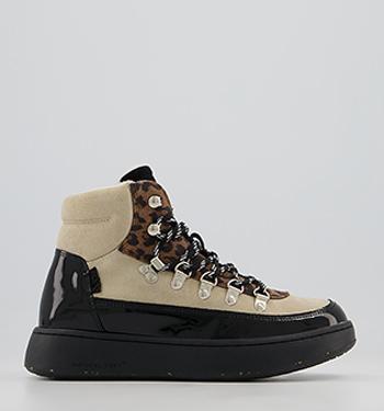 schuh leopard print trainers