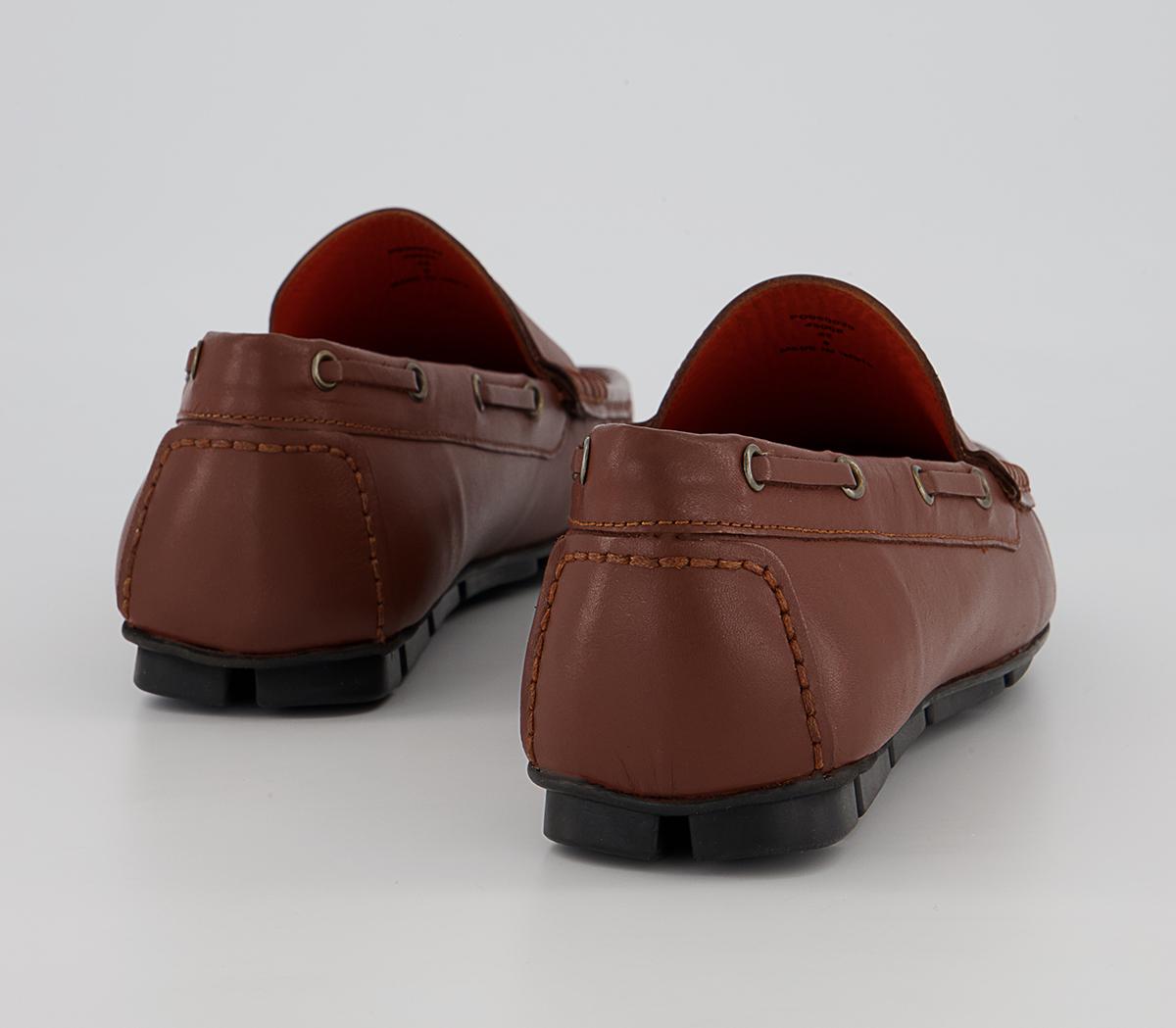 Office Caterham Leather Saddle Driving Shoes Office Caterham Leather Saddle Driving Shoes Tan Leather