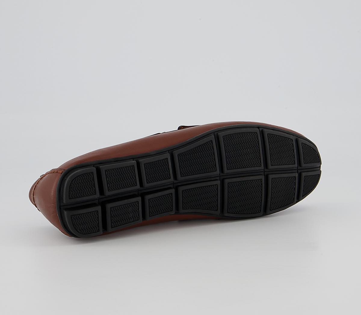 Office Caterham Leather Saddle Driving Shoes Office Caterham Leather Saddle Driving Shoes Tan Leather