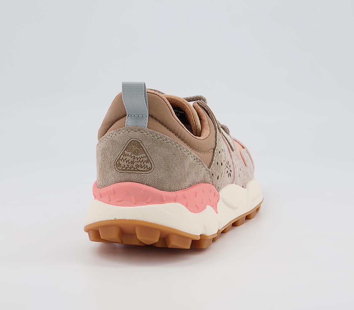 Flower MountainCorax Woman TrainersVelour Pink