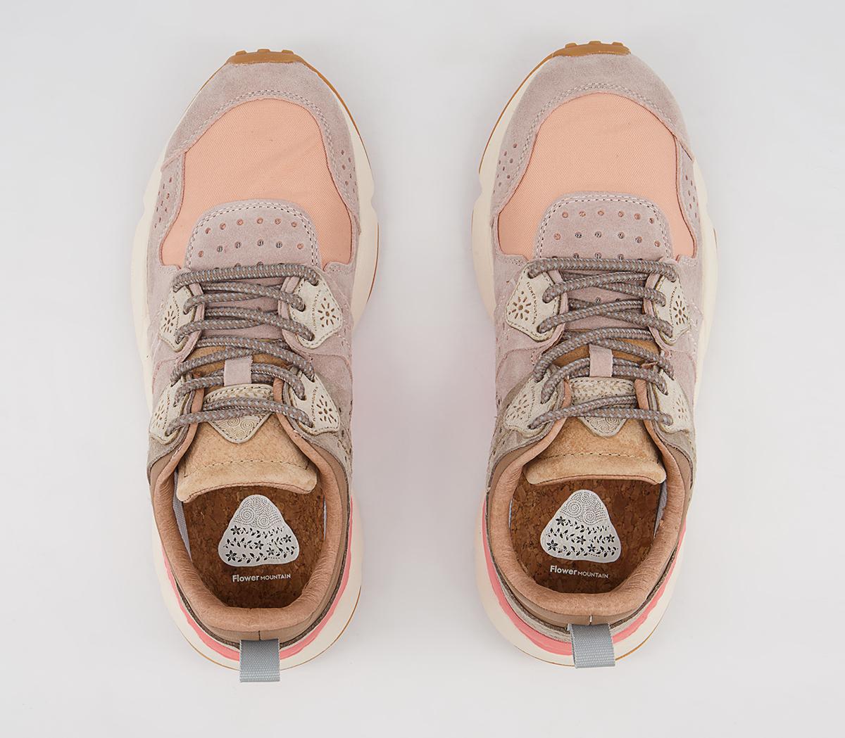 Flower MountainCorax Woman TrainersVelour Pink