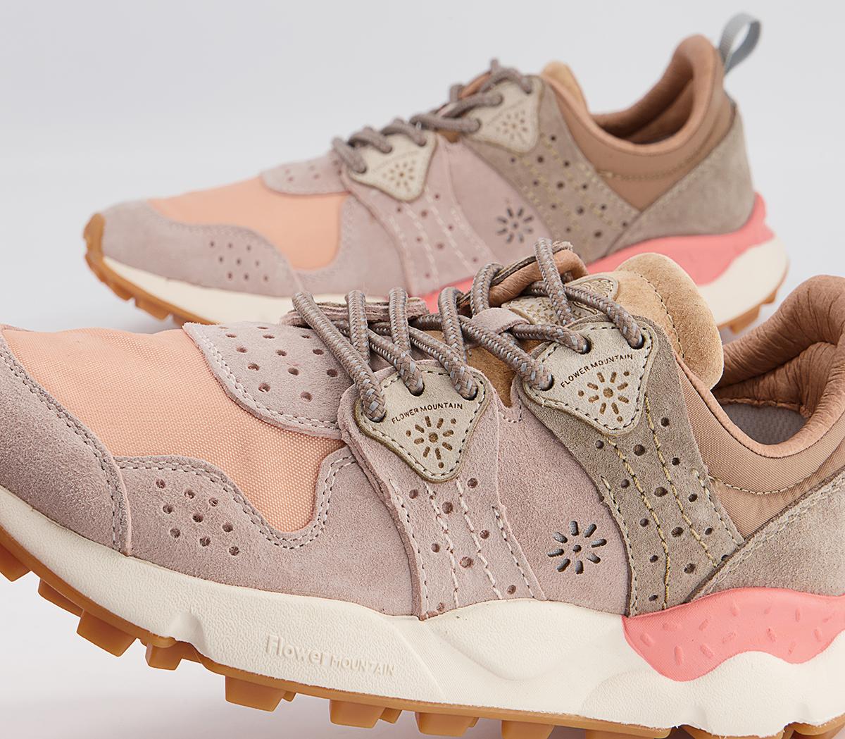 Flower Mountain Corax Woman Trainers Velour Pink Women's Trainers