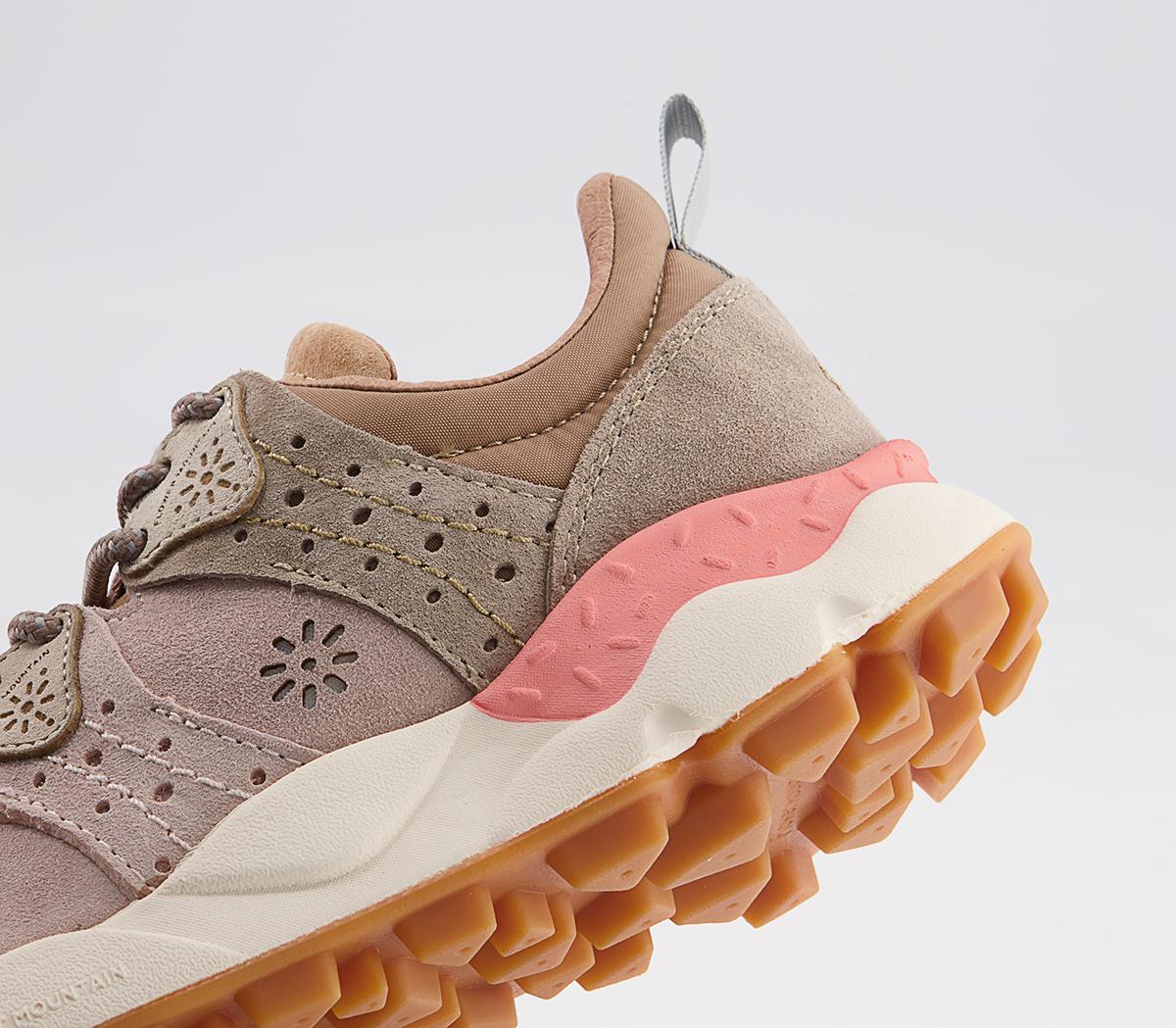 Flower Mountain Corax Woman Trainers Velour Pink Women's Trainers