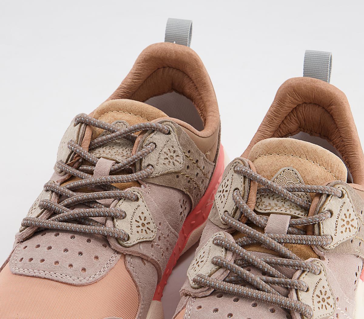 Flower MountainCorax Woman TrainersVelour Pink