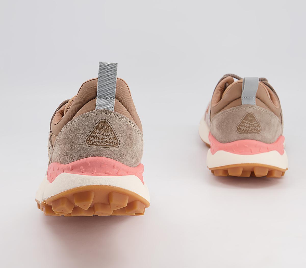 Flower MountainCorax Woman TrainersVelour Pink