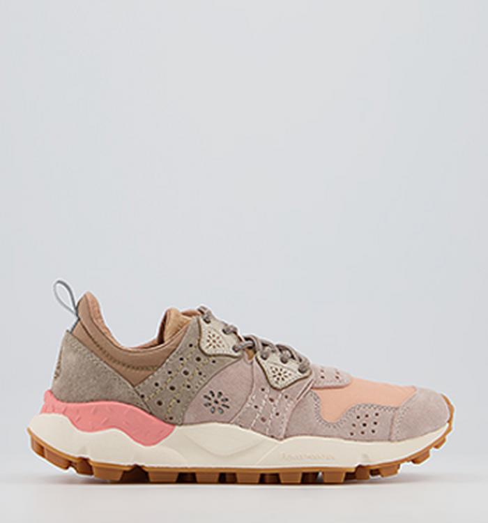 Flower Mountain Corax Woman Trainers Velour Pink