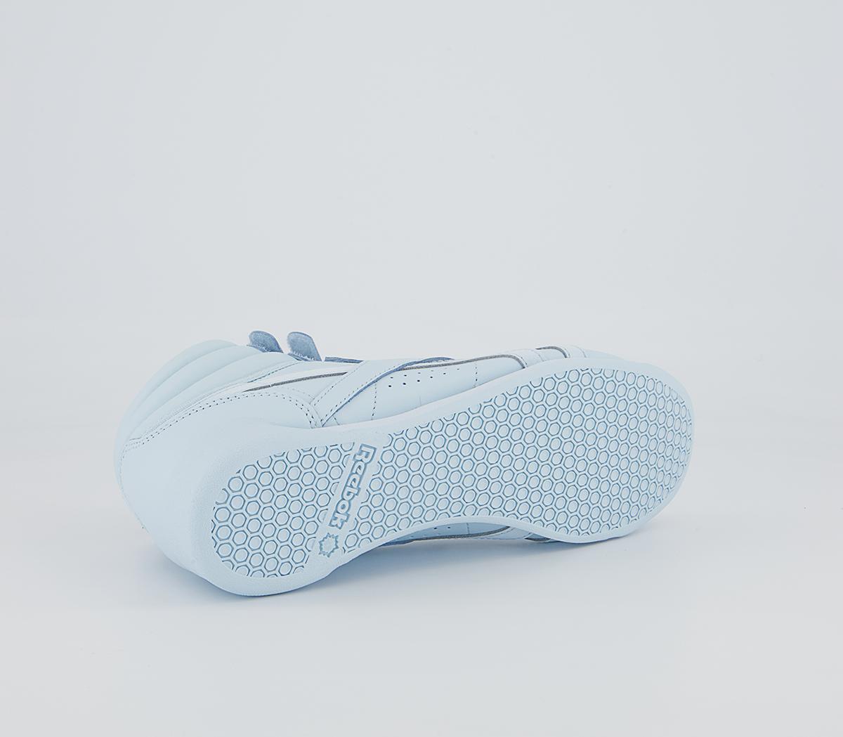 Reebok Freestyle Hi Cardi Trainers Reebok Freestyle Hi Cardi Trainers Glass Blue F