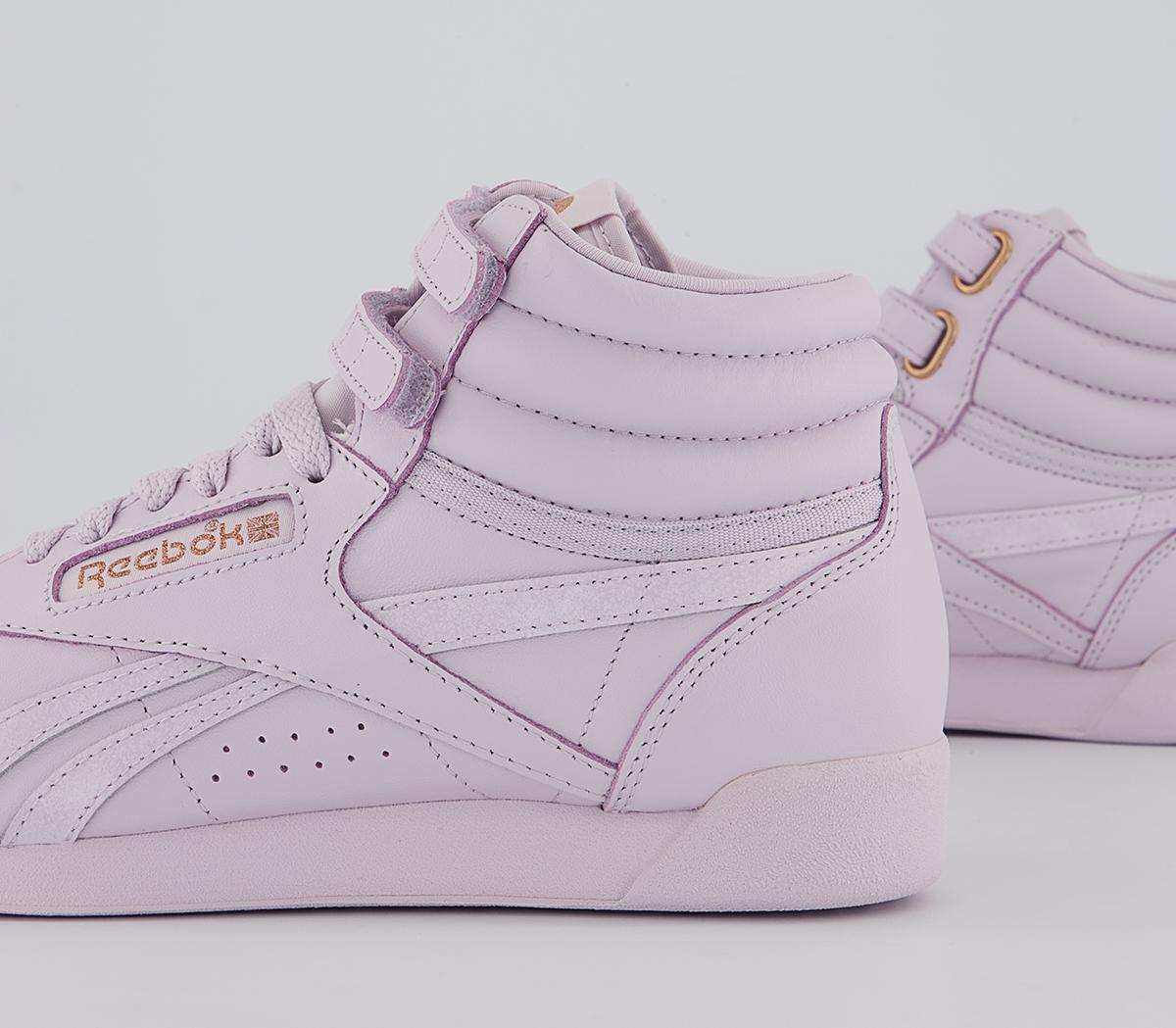 Reebok Freestyle Hi Cardi Trainers Reebok Freestyle Hi Cardi Trainers Quartz Rose F
