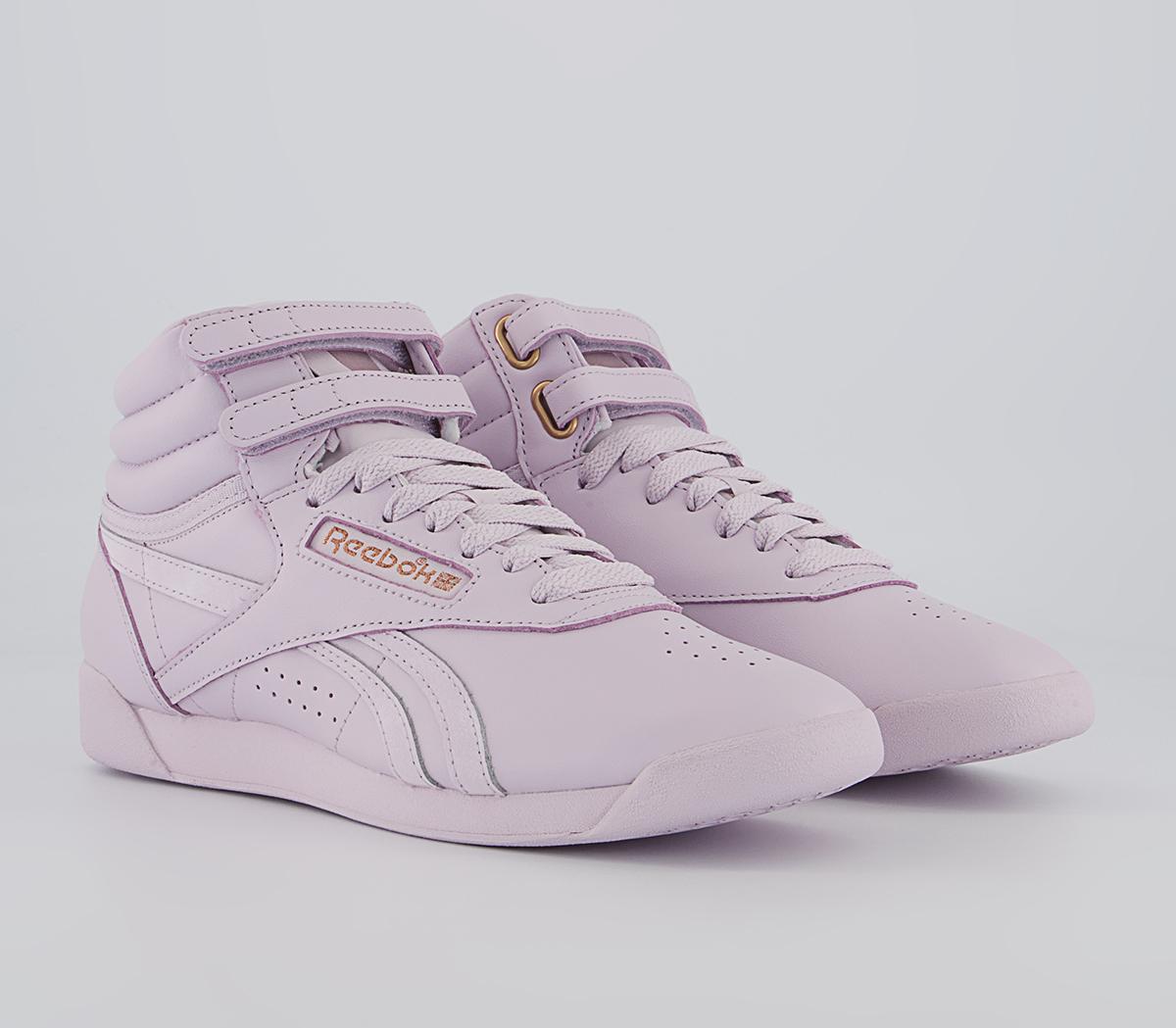 Reebok Freestyle Hi Cardi Trainers Reebok Freestyle Hi Cardi Trainers Quartz Rose F