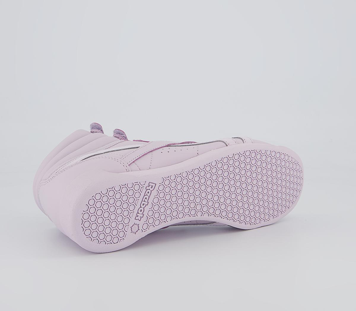 Reebok Freestyle Hi Cardi Trainers Reebok Freestyle Hi Cardi Trainers Quartz Rose F