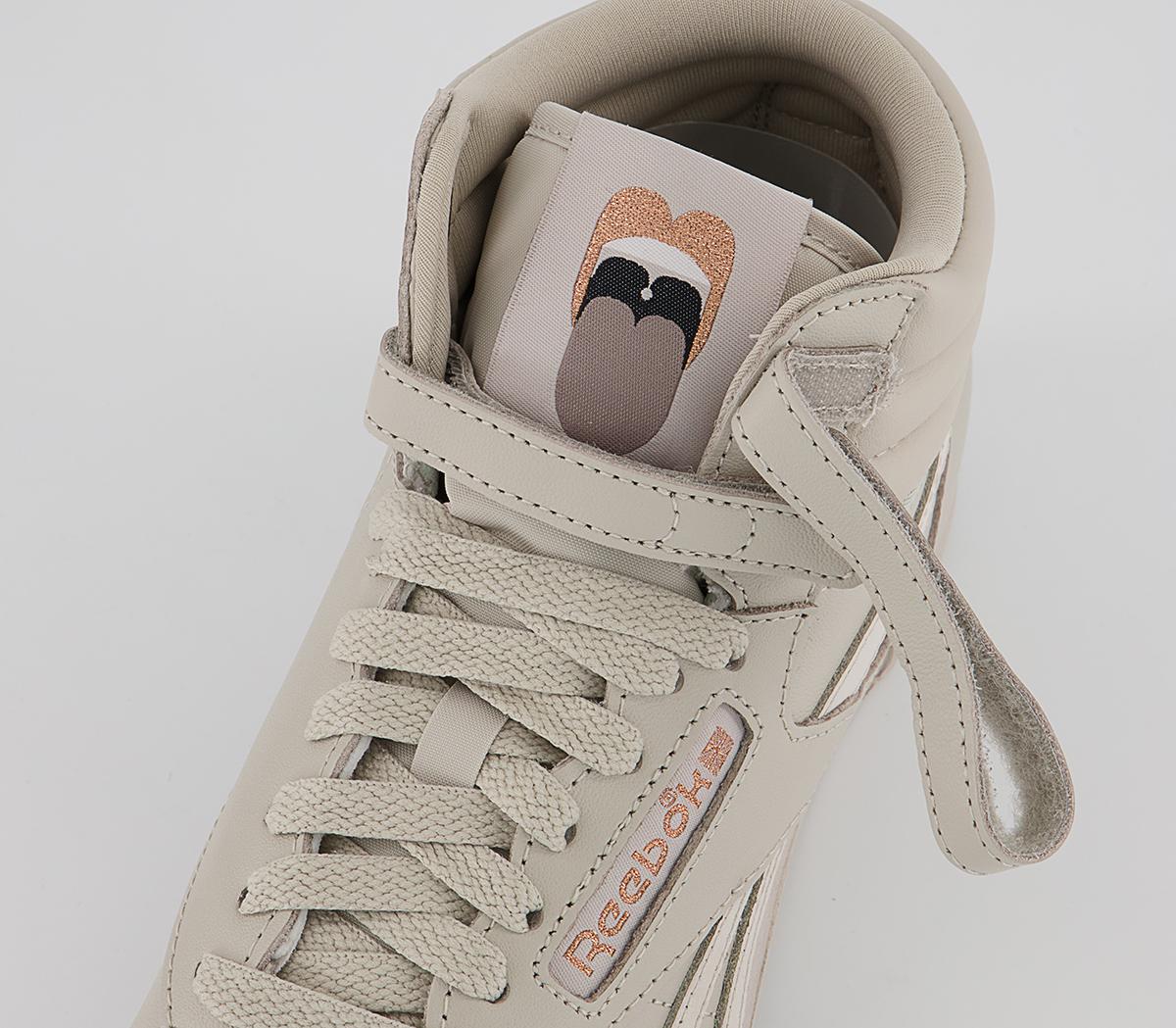 Reebok Freestyle Hi Cardi Trainers Reebok Freestyle Hi Cardi Trainers Moonstone F