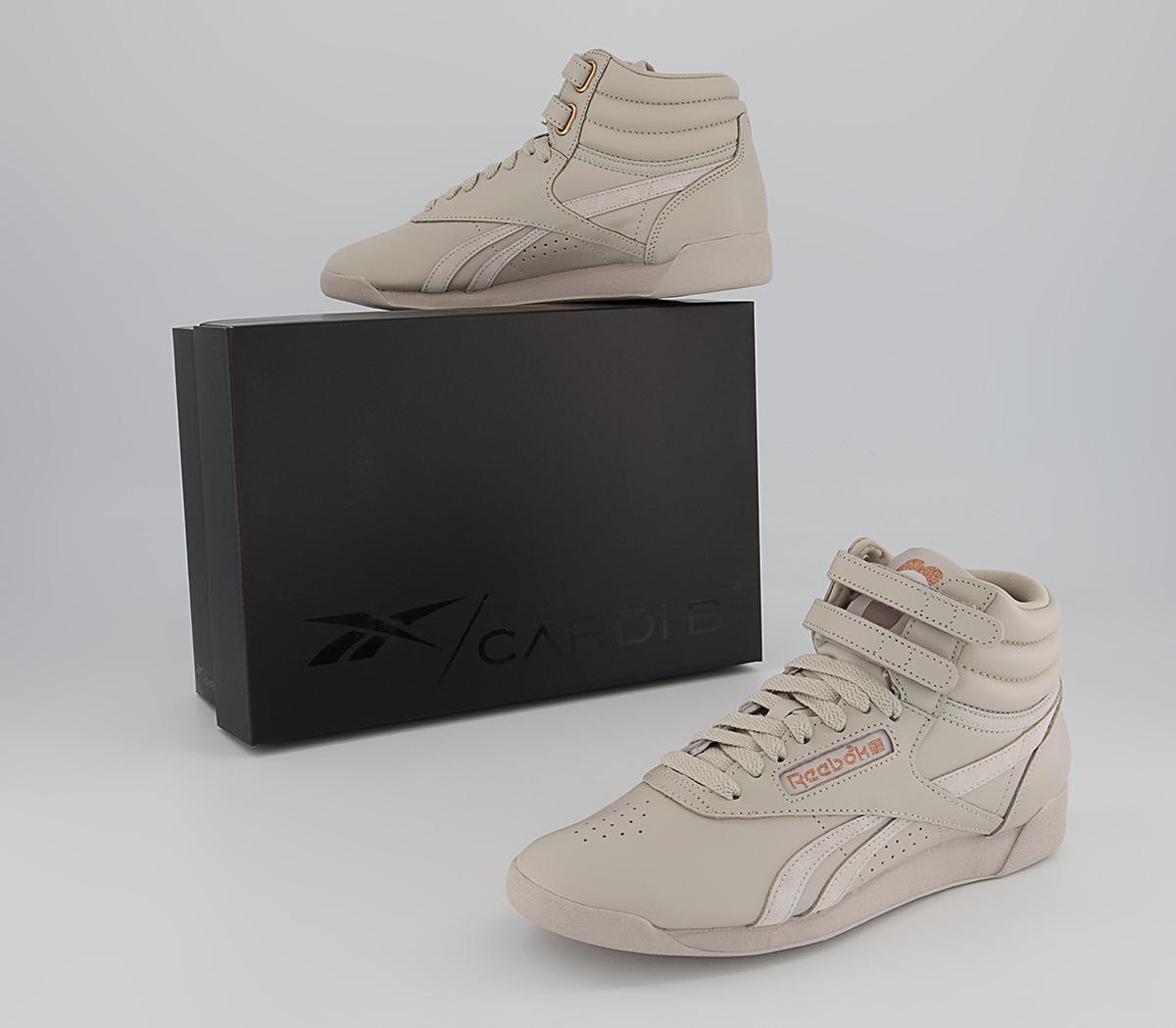 Reebok Freestyle Hi Cardi Trainers Reebok Freestyle Hi Cardi Trainers Moonstone F