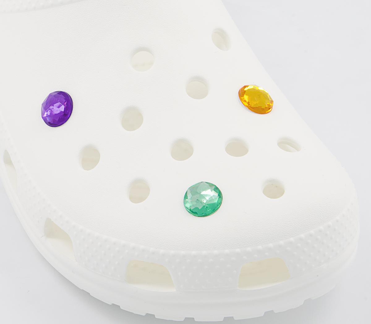Crocs Sparkly Circle 3 Pack Jibbitz Crocs Sparkly Circle 3 Pack Jibbitz Multi