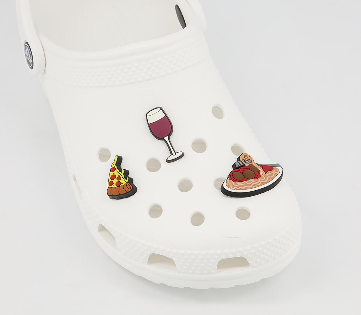 Crocs Italian Dinner 3 Pack Jibbitz Crocs Italian Dinner 3 Pack Jibbitz Multi