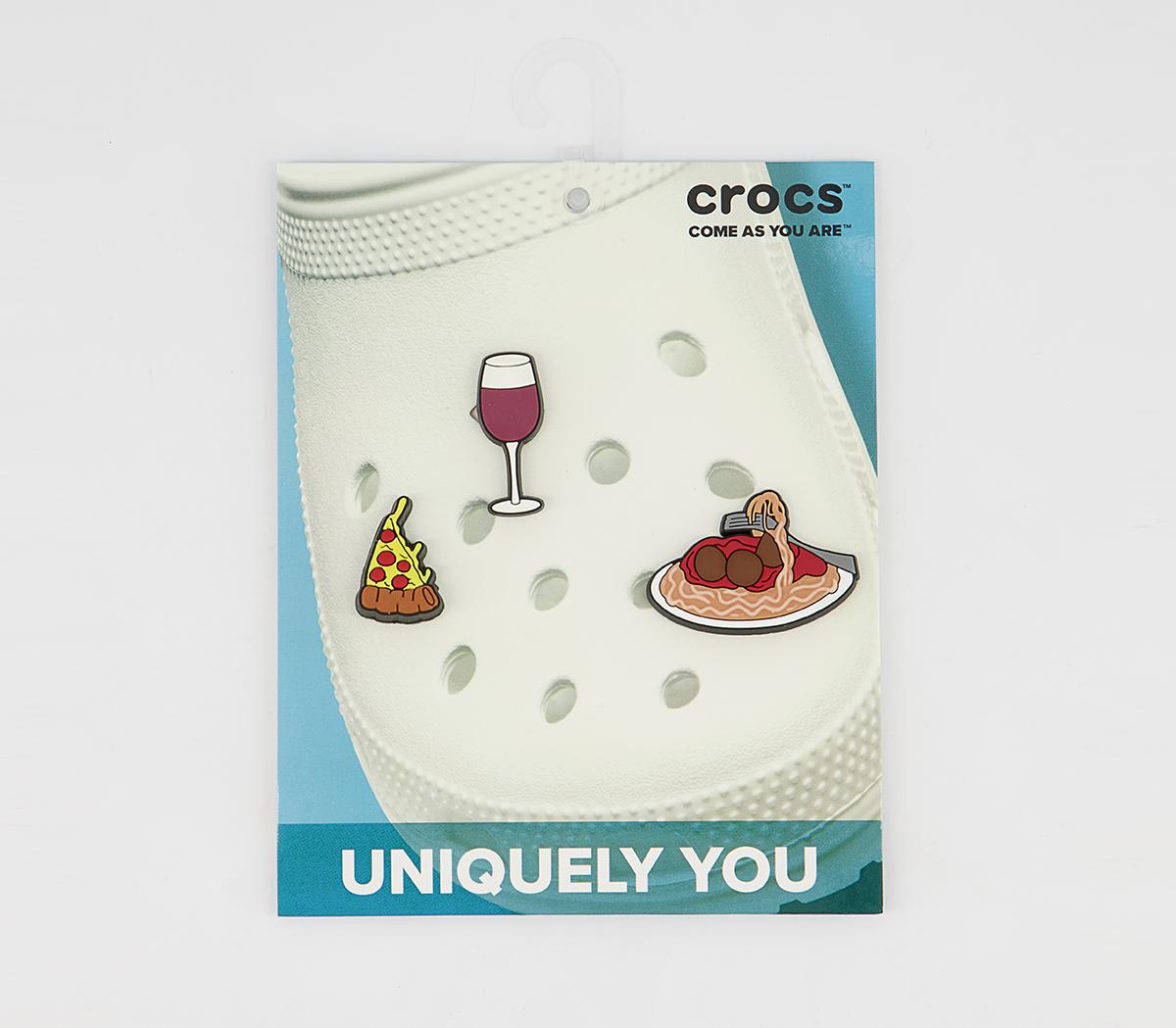 Crocs Italian Dinner 3 Pack Jibbitz Crocs Italian Dinner 3 Pack Jibbitz Multi