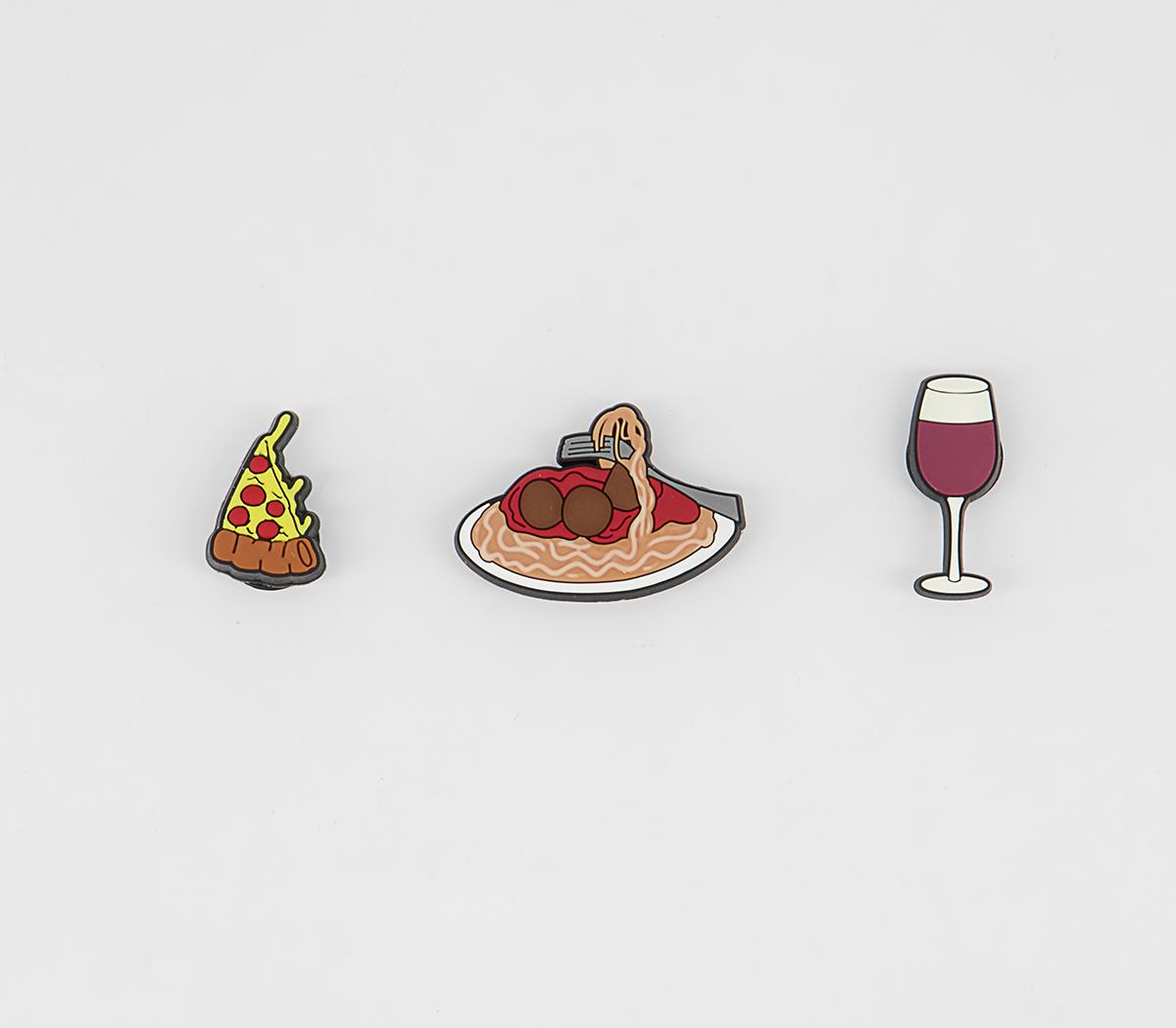 Crocs Italian Dinner 3 Pack Jibbitz Crocs Italian Dinner 3 Pack Jibbitz Multi