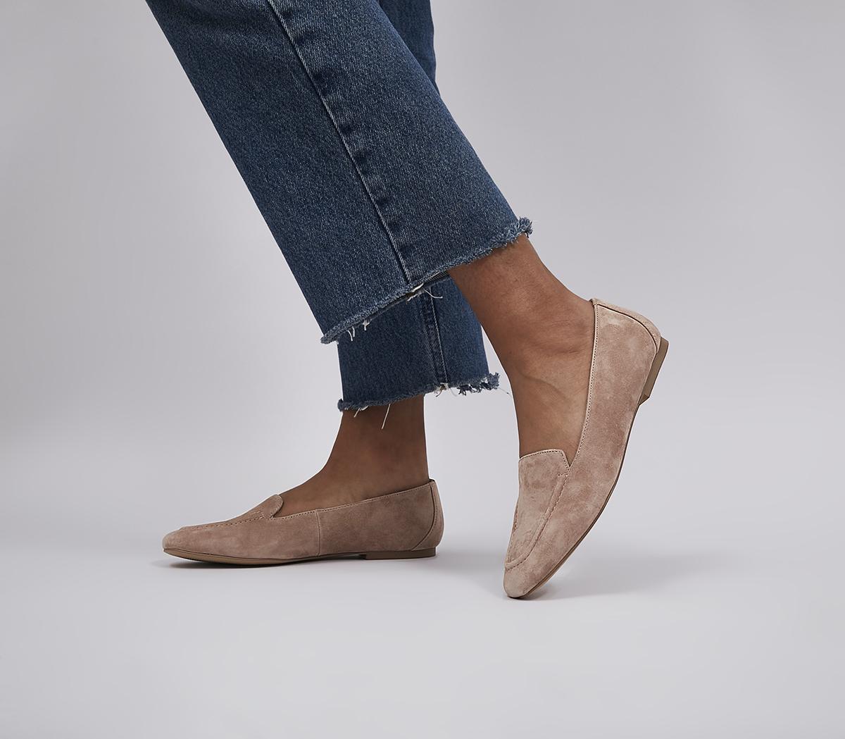 OFFICEFlying Plain Soft LoafersBlush Suede