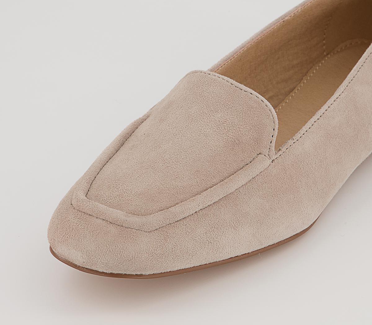 Office Flying Plain Soft Loafers Office Flying Plain Soft Loafers Taupe Suede