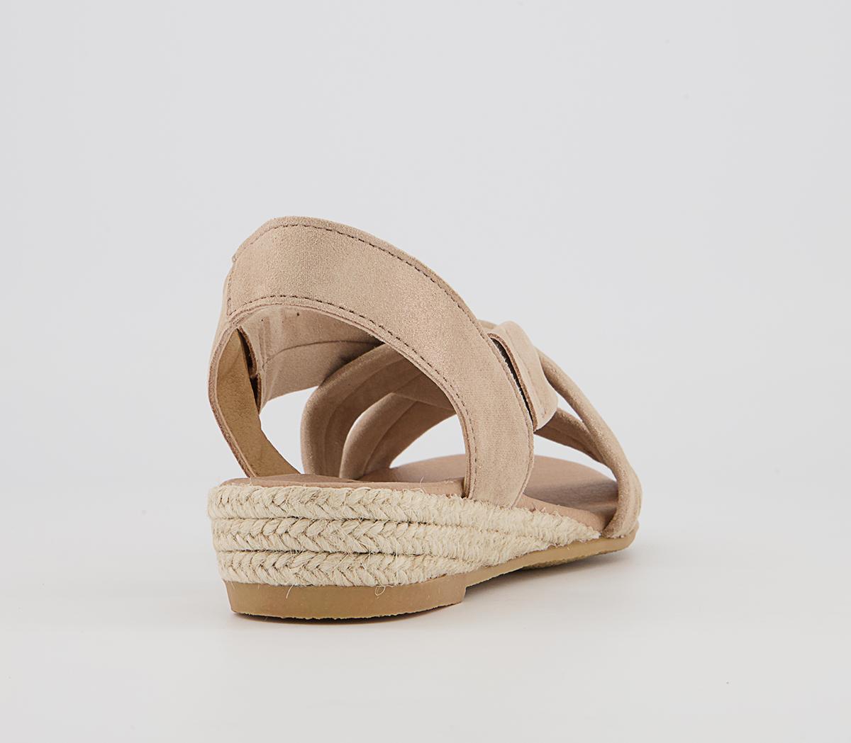 Office Hellie Cross Espadrille Wedge Sandals Office Hellie Cross Espadrille Wedge Sandals Gold Shimmer Leather