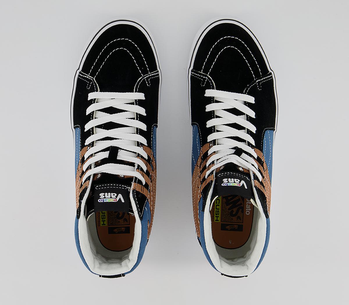 Vans Vault Sk8 Hi VR3 LX Trainers Vans Vault Sk8 Hi VR3 LX Trainers Imran Potato Black Navy True White Fenugreek