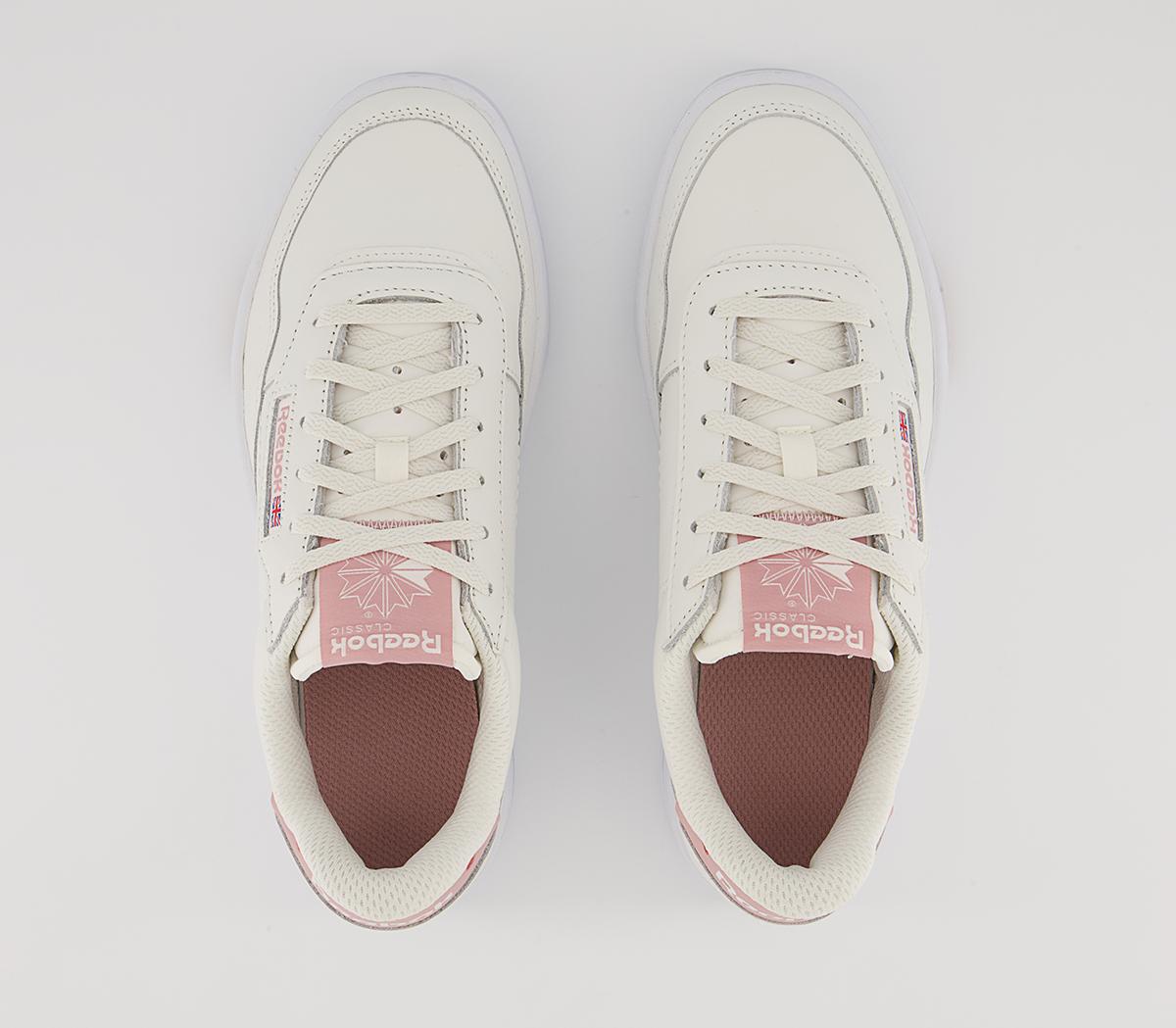 Reebok Court Peak Trainers Reebok Court Peak Trainers White Pink