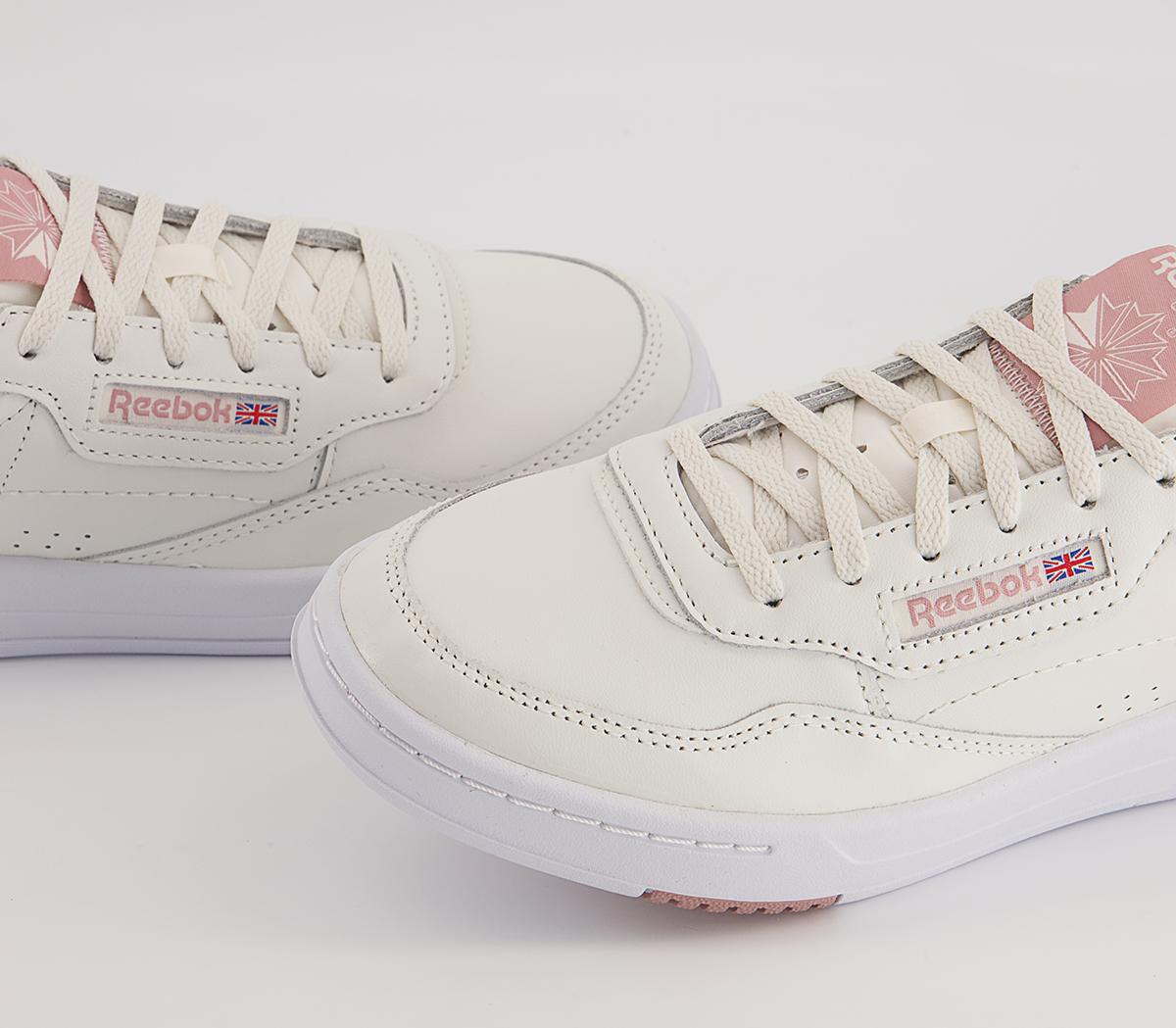 Reebok Court Peak Trainers Reebok Court Peak Trainers White Pink