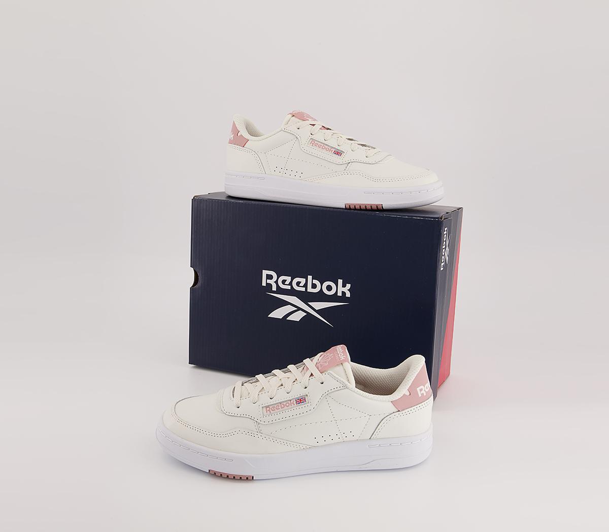 Reebok Court Peak Trainers Reebok Court Peak Trainers White Pink