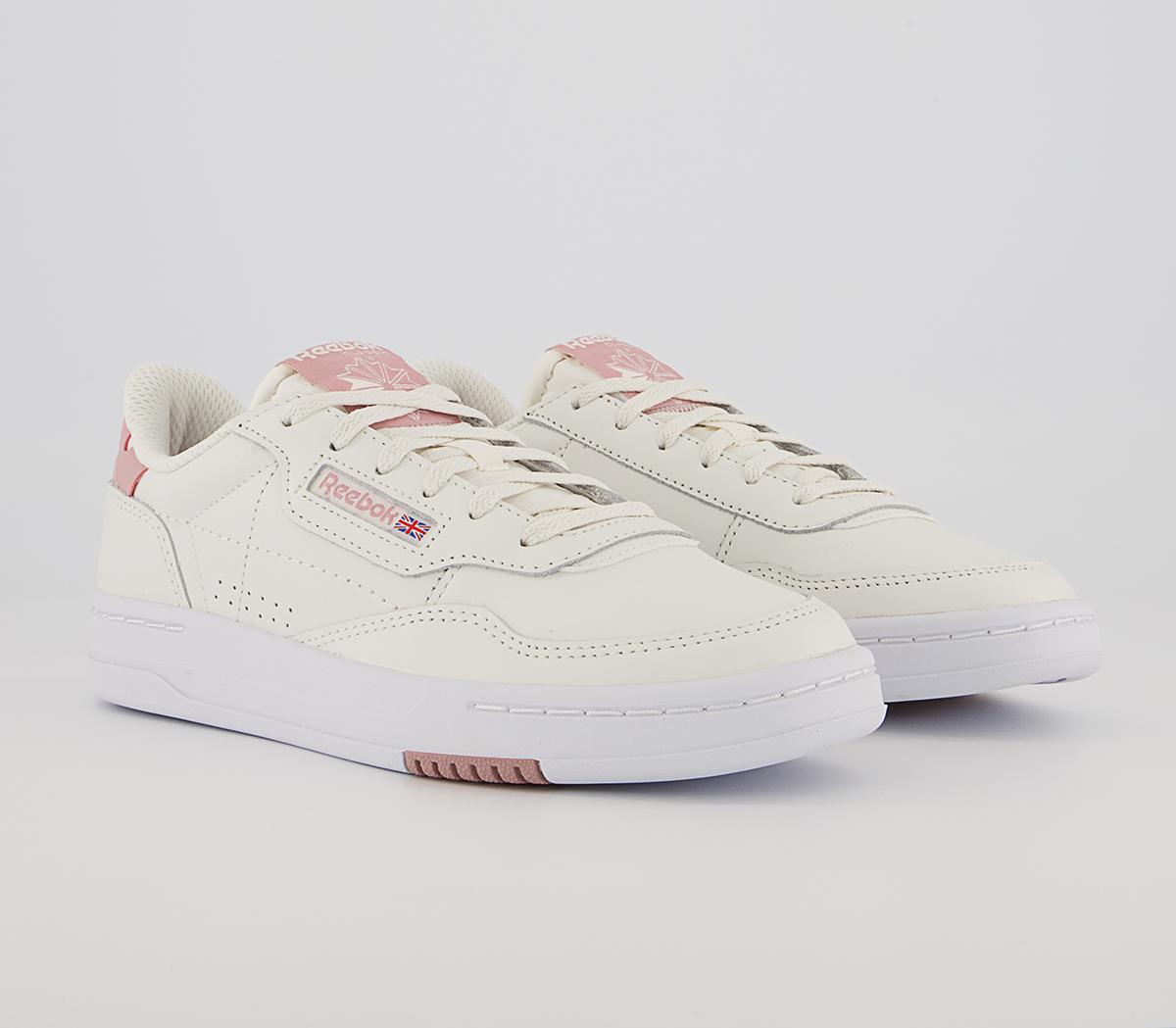 Reebok Court Peak Trainers Reebok Court Peak Trainers White Pink