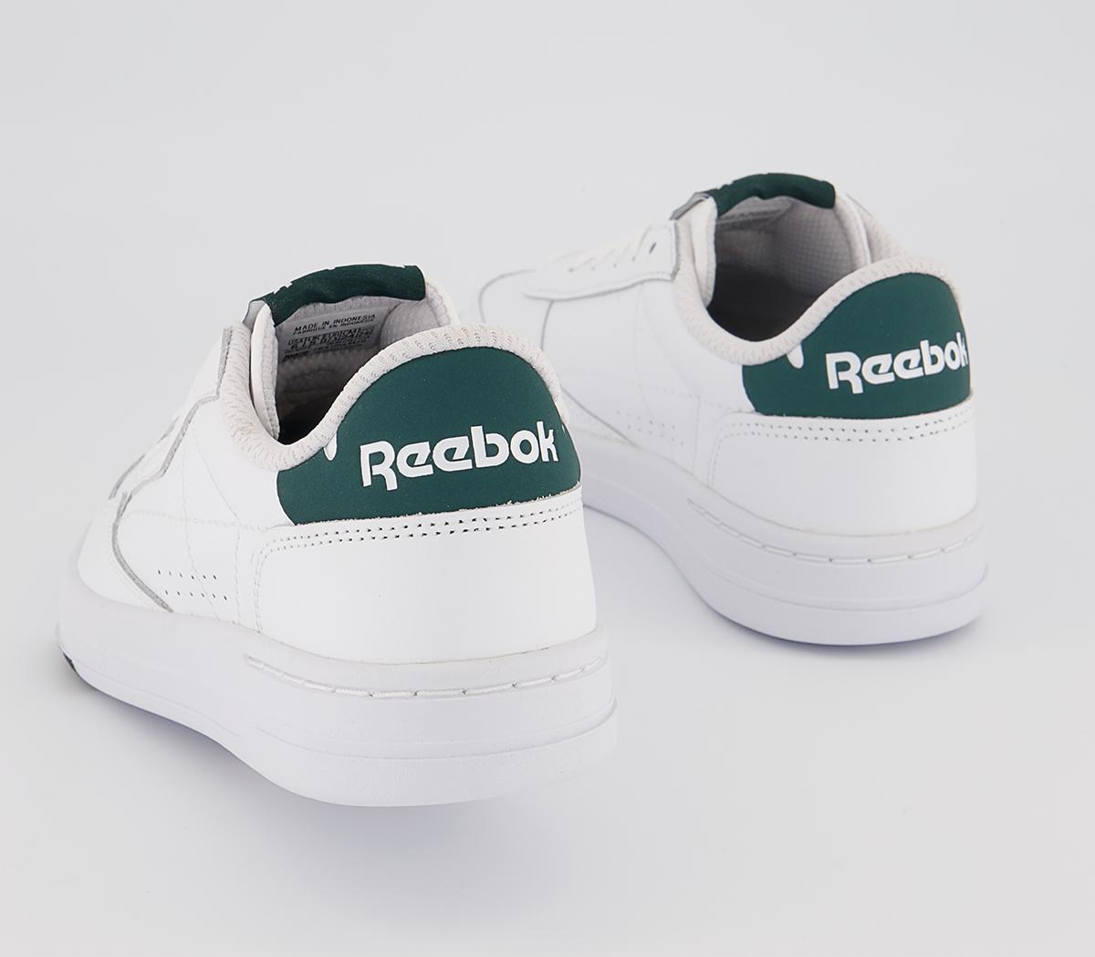 Reebok Court Peak Trainers Reebok Court Peak Trainers White Forest Green
