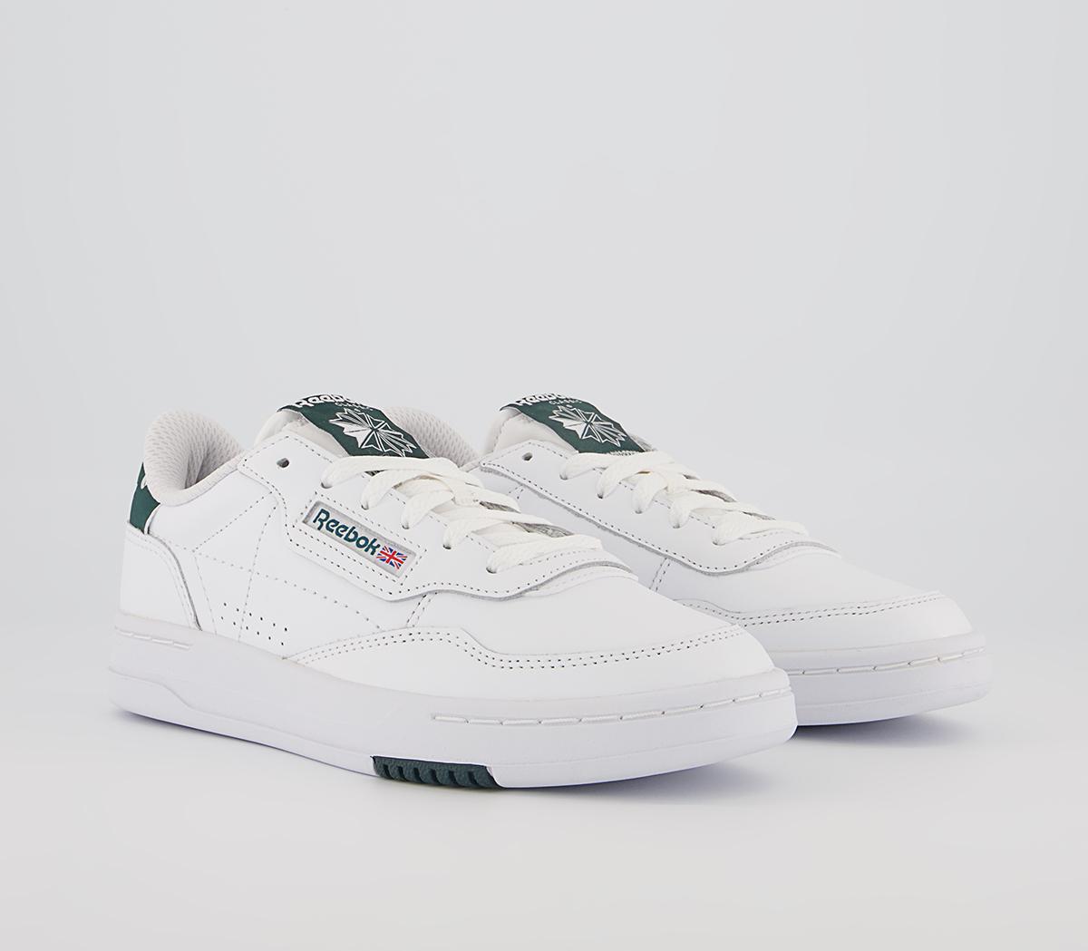 Reebok Court Peak Trainers Reebok Court Peak Trainers White Forest Green