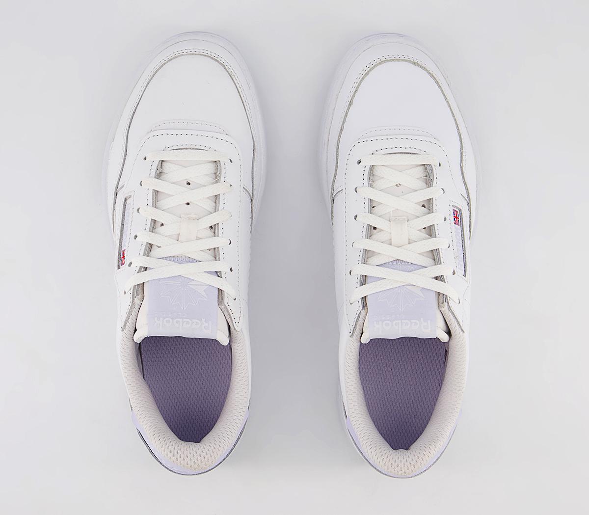 Reebok Court Peak Trainers Reebok Court Peak Trainers White Lucid Lilac