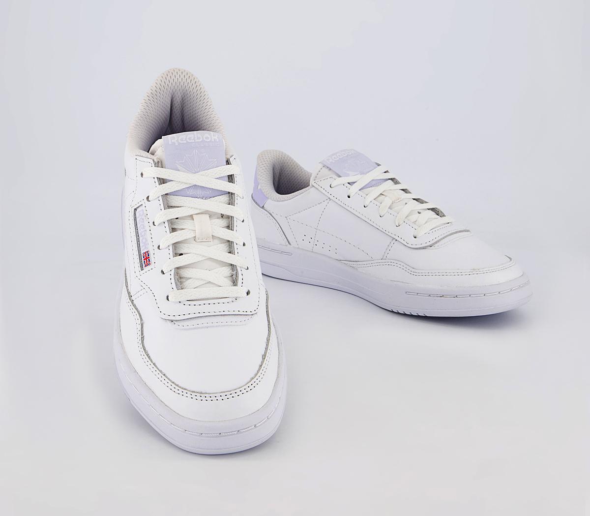 Reebok Court Peak Trainers White Lucid Lilac - Women's Trainers