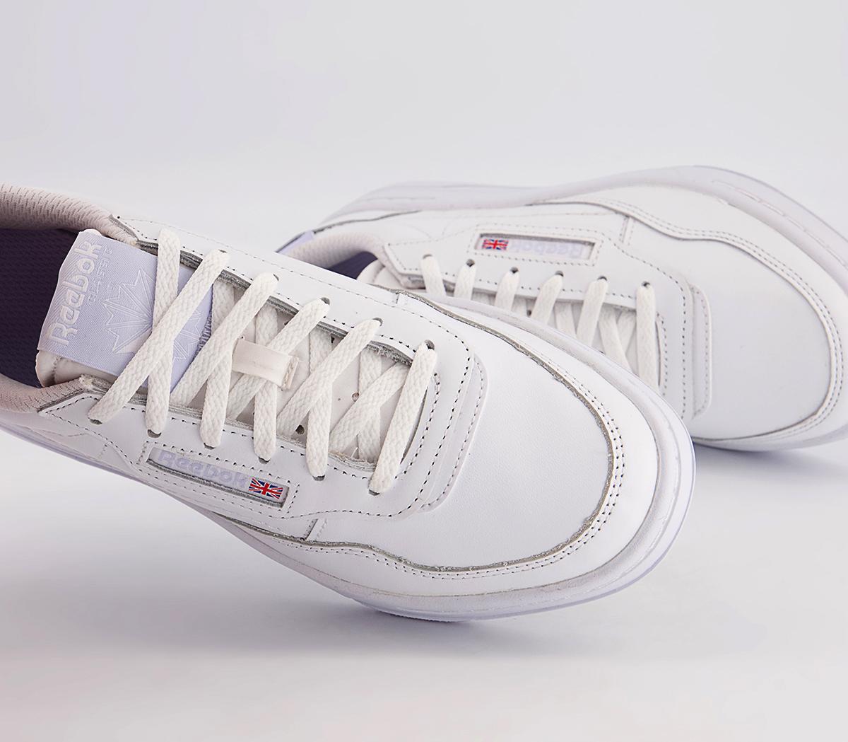 Reebok Court Peak Trainers Reebok Court Peak Trainers White Lucid Lilac