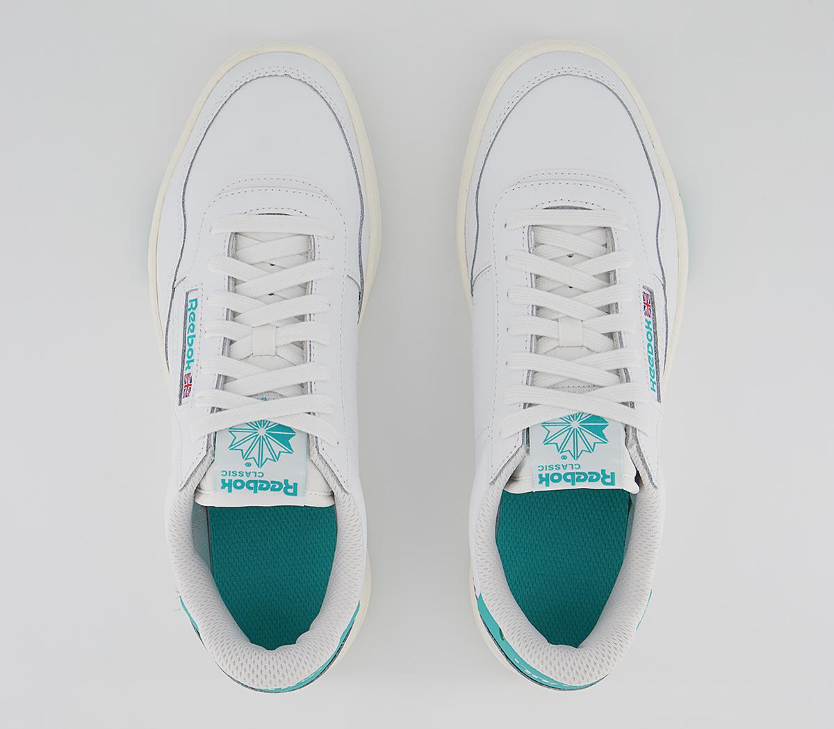 Reebok Court Peak Trainers Reebok Court Peak Trainers White Chalk Teal