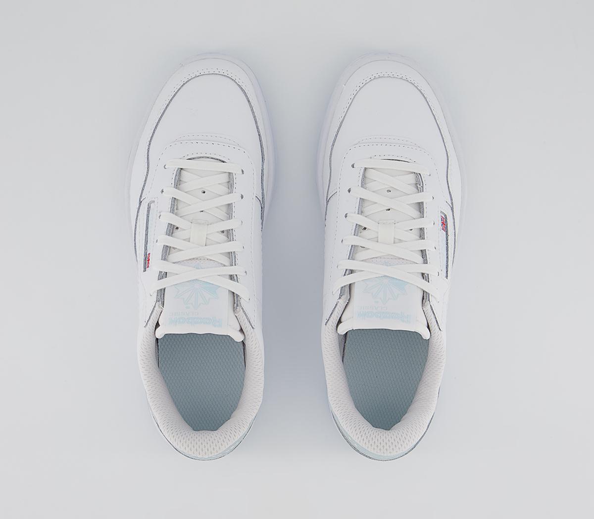 Reebok Court Peak Trainers Reebok Court Peak Trainers White Glass Blue White