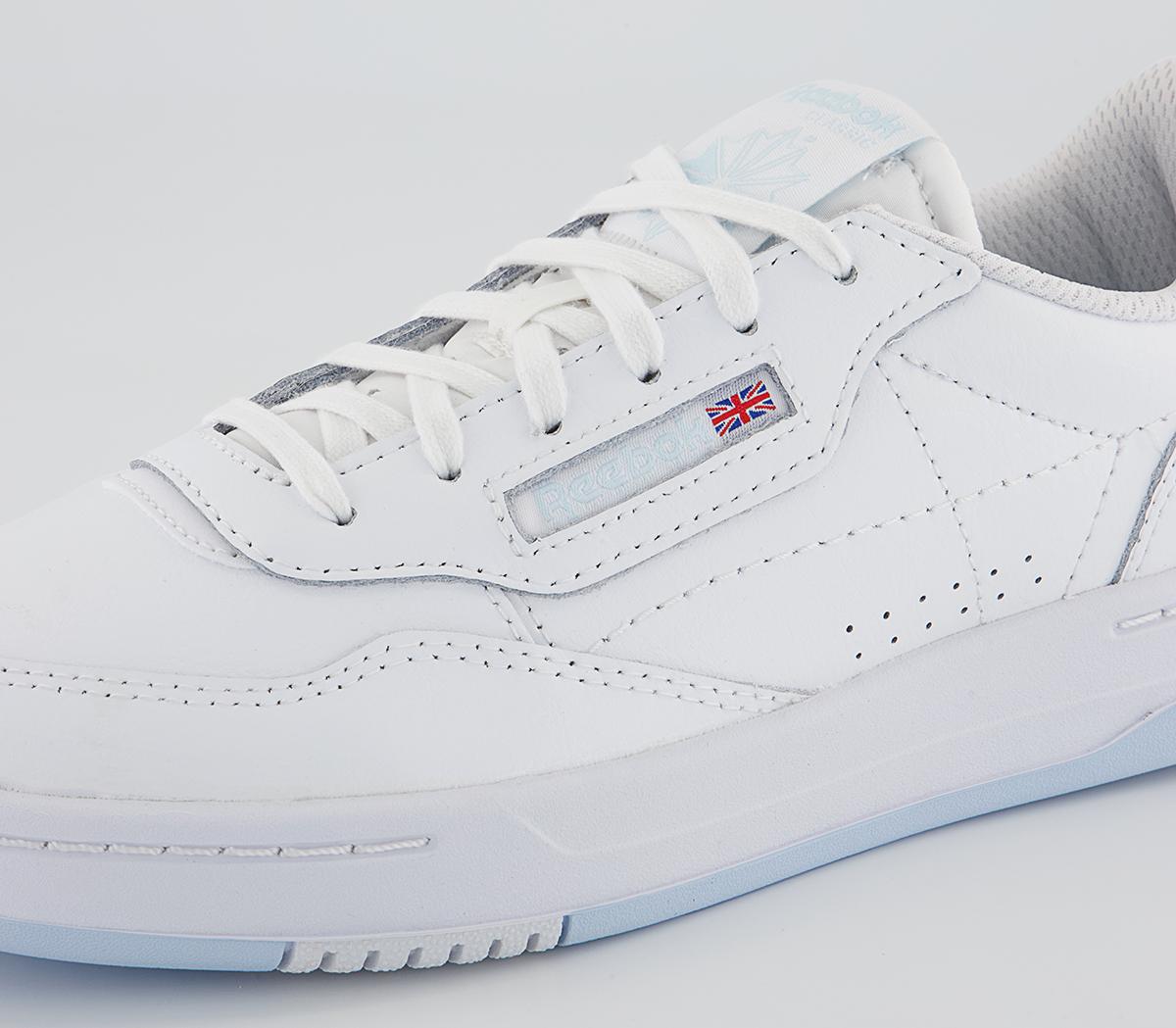 Reebok Court Peak Trainers Reebok Court Peak Trainers White Glass Blue White