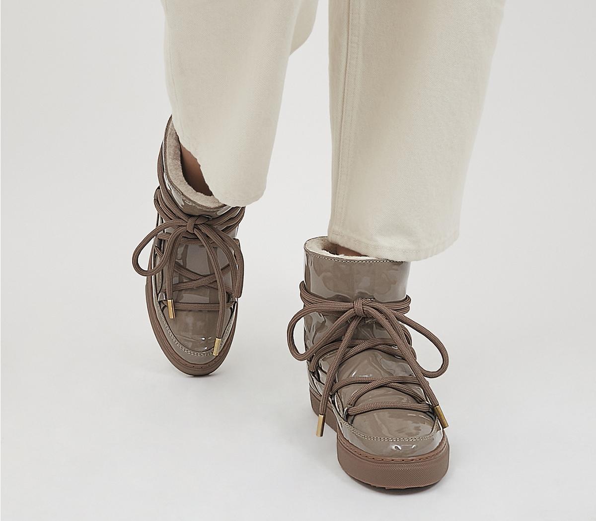 INUIKII Rain Sneakers Taupe - Women's Ankle Boots