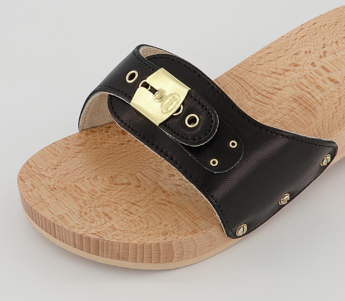 Scholl Pescura Heel Clogs Scholl Pescura Heel Clogs Black Leather
