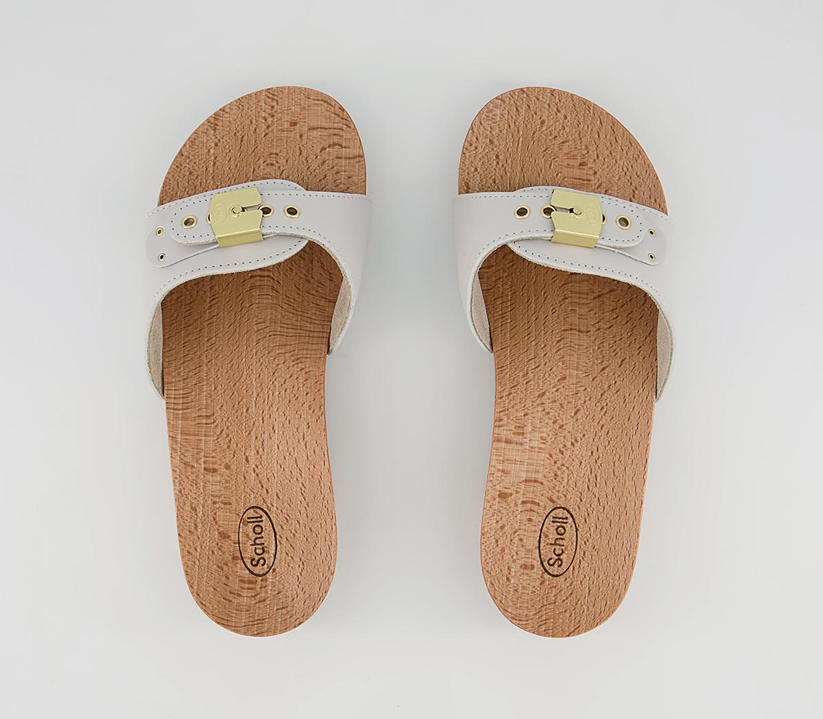 Scholl Pescura Heel Clogs Scholl Pescura Heel Clogs White