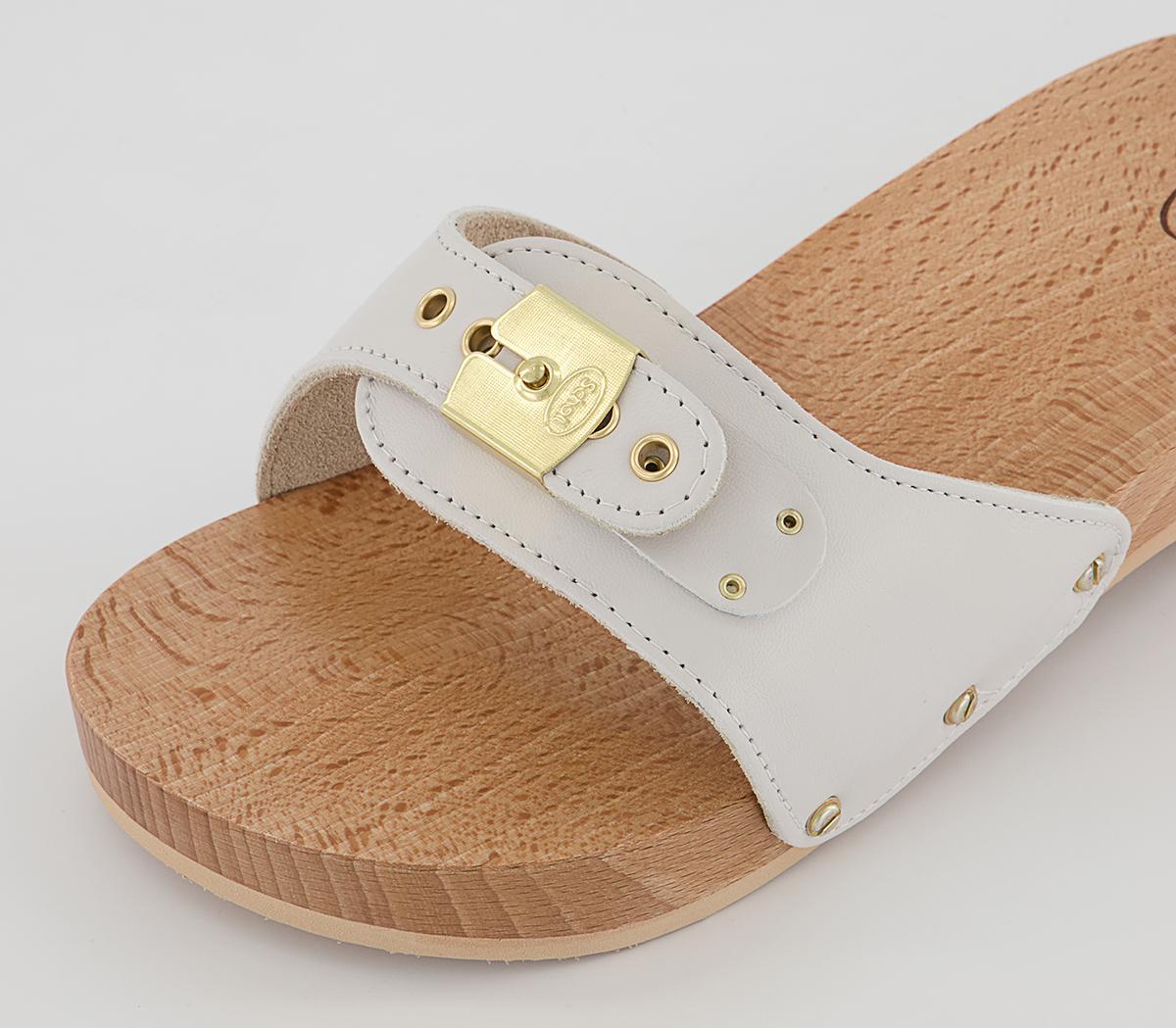 Scholl Pescura Heel Clogs Scholl Pescura Heel Clogs White